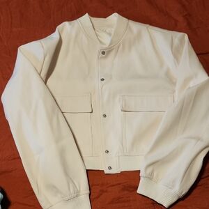 Men's Cream Bomber Jacket